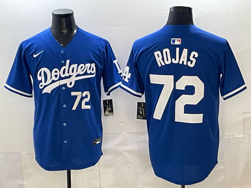 Men 2025 Los Angeles Dodgers #72 Rojas Blue Game Nike MLB Jersey style 003